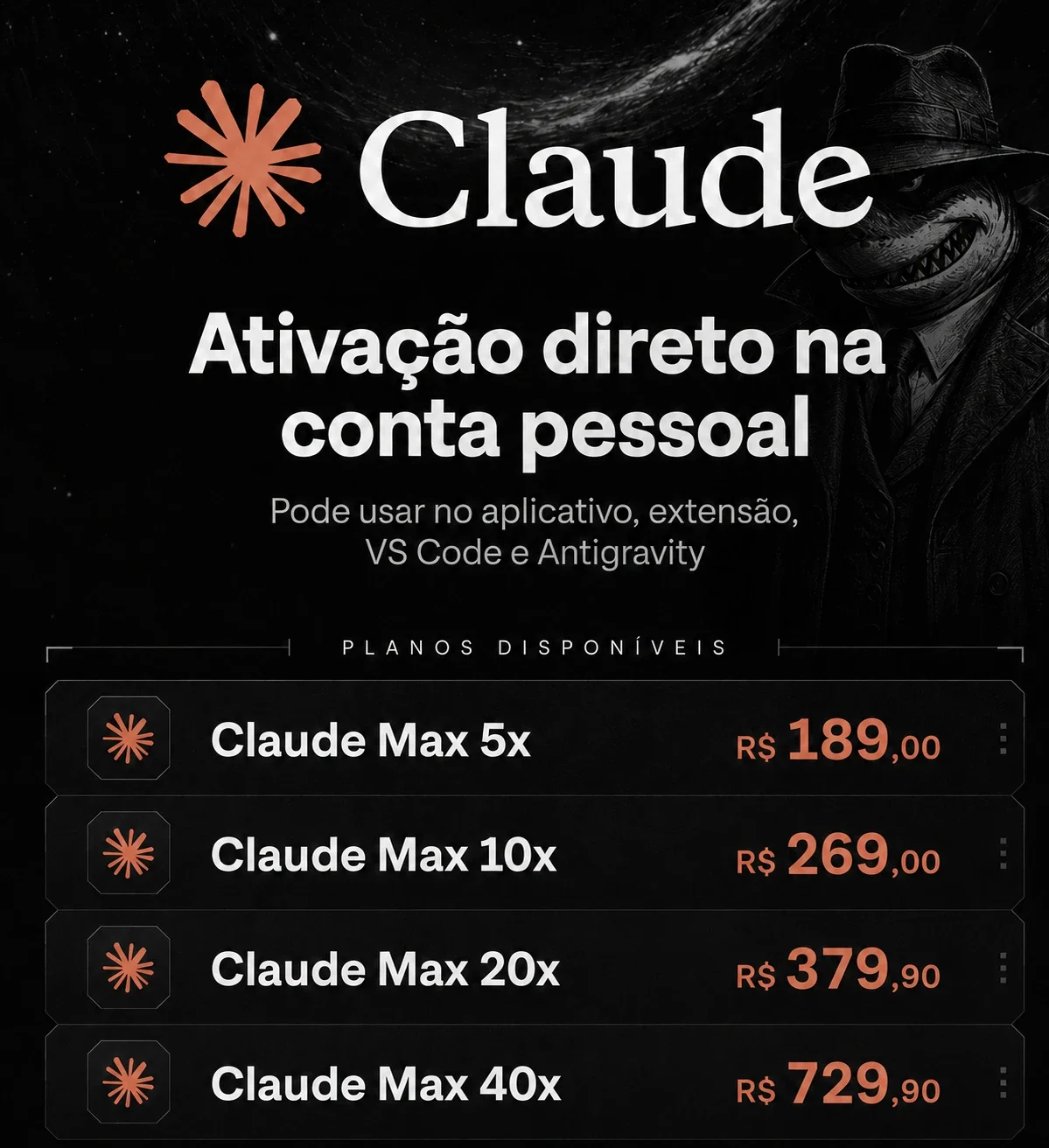 Claude — Ativação direto na conta pessoal